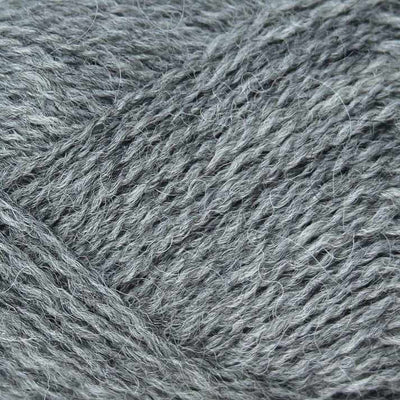 Baa Ram Ewe - Pip Colourwork 4ply Yarn - 25g shown in colourway 009 Crucible Grey | Yarn Worx