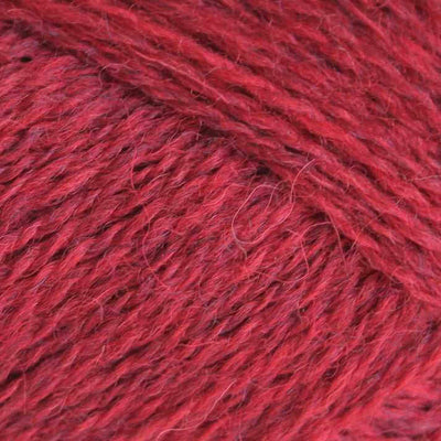 Baa Ram Ewe - Pip Colourwork 4ply Yarn - 25g shown in colourway 013 Wesley Bob Red | Yarn Worx