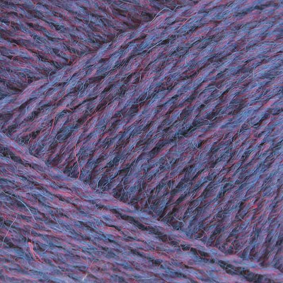 Baa Ram Ewe - Pip Colourwork 4ply Yarn - 25g shown in colourway 027 Bishopthorpe Purple | Yarn Worx