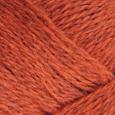 Baa Ram Ewe - Pip Colourwork 4ply Yarn - 25g shown in colourway 051 Viking Orange | Yarn Worx