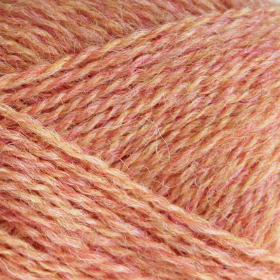 Baa Ram Ewe - Pip Colourwork 4ply Yarn - 25g shown in colourway 058 Bronte Peach | Yarn Worx