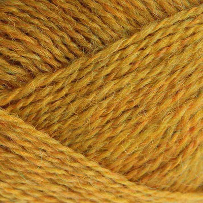 Baa Ram Ewe - Pip Colourwork 4ply Yarn - 25g shown in colourway 090 Jorvik Yellow | Yarn Worx