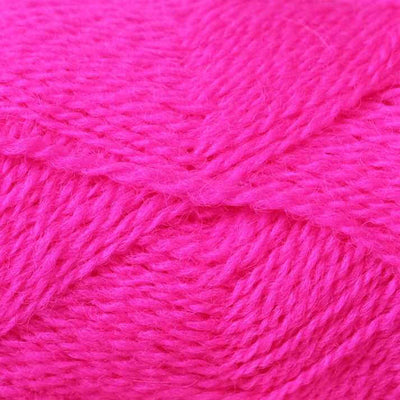 Baa Ram Ewe - Pip Colourwork 4ply Yarn - 25g shown in colourway 095 Hirst Pink | Yarn Worx