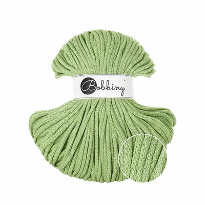 Bobbiny 5mm Braided Cord - Unicolour Matcha | Yarn Worx