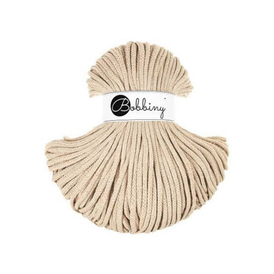 Bobbiny 5mm braided cord - Golden Warm Beige  | Yarn Worx
