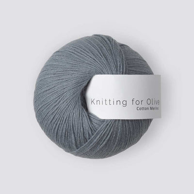 Knitting for Olive - Cotton Merino Elephant Blue - 50g | Yarn Worx