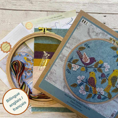 Dawn Chorus Appliqué Hoop Craft Kit | Yarn Worx