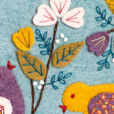 Dawn Chorus Appliqué Hoop Craft Kit | Yarn Worx