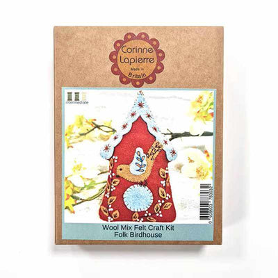 Folk Birdhouse Felt Craft Mini Kit | Yarn Worx