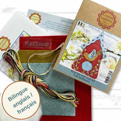 Folk Birdhouse Felt Craft Mini Kit | Yarn Worx