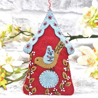 Folk Birdhouse Felt Craft Mini Kit | Yarn Worx