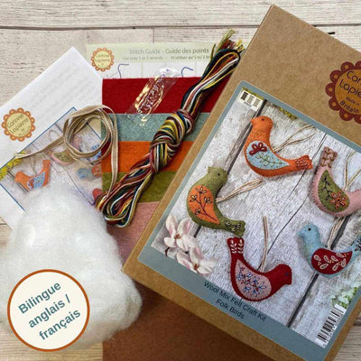 Folk Birds Felt Craft Kit | Yarn Worx