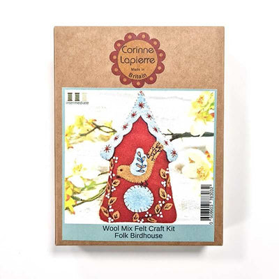 Folk Birdhouse Felt Craft Mini Kit | Yarn Worx