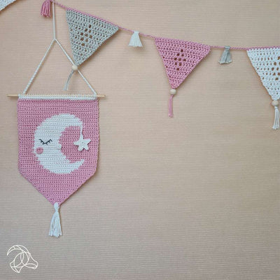 Hardicraft - Banner Moon Wall Hanger - Crochet Kit | Yarn Worx