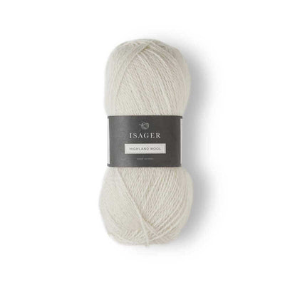 Isager - Highland Wool - 50g shown in  colourway E0 | Yarn Worx