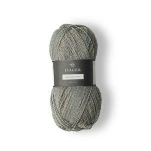 Isager - Highland Wool - 50g shown in  colourway Chilli | Yarn Worx