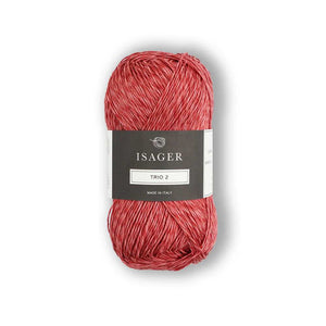 Isager - Trio 2 - 50g shown in colourway Blush | Yarn Worx