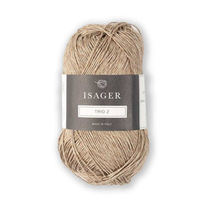 Isager - Trio 2 - 50g shown in colourway Blush | Yarn Worx