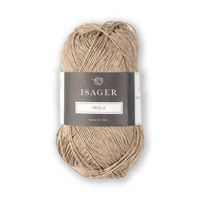 Isager - Trio 2 - 50g shown in colourway Camel | Yarn Worx