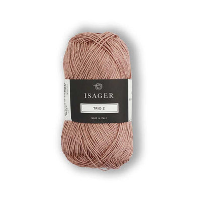 Isager - Trio 2 - 50g shown in colourway Powder | Yarn Worx