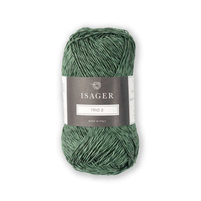 Isager - Trio 2 - 50g shown in colourway Thyme | Yarn Worx