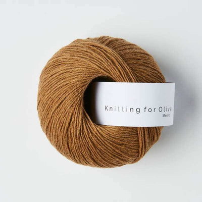 Knitting for Olive - Merino - Nut Brown - 50g | Yarn Worx