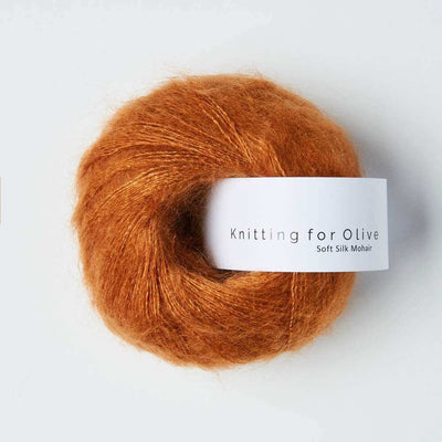 Knitting for Olive - Soft Silk Mohair - 25g -Copper | Yarn Worx