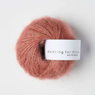 Knitting for Olive - Soft Silk Mohair - 25g - Plum Rose | Yarn Worx