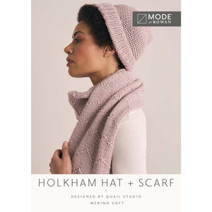 Holkham Hat and Scarf - Official Printed Pattern - MODE at Rowan | Yarn Worx