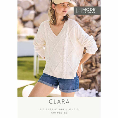 Clara Sweater - Official Printed Pattern - MODE at Rowan | Yarn Worx