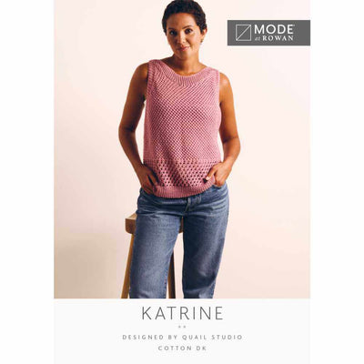 Katrine Sleeveless Top - Official Printed Pattern - MODE at Rowan | Yarn Worx