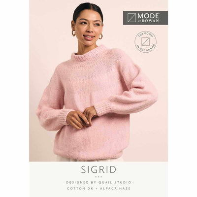 Sigrid Sweater - Official Printed Pattern - MODE at Rowan | Yarn Worx