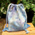 Market Town Yarns - Ice Dyed Cotton Drawstring Bag shown in blue | Yarn Worx