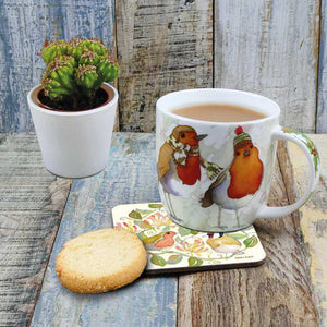 Emma Ball - Christmas Robins Bone China Mug with Gift Box | Yarn Worx