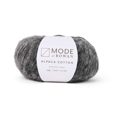 Mode at Rowan - Alpaca Cotton - 25g shown in colour 012 Charcoal Melange | Yarn Worx