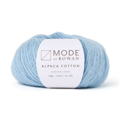 Mode at Rowan - Alpaca Cotton - 25g shown in colour 019 Blue Haze | Yarn Worx