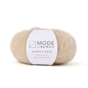 Mode at Rowan - Alpaca Haze - 25g shown in colour Silk 013 | Yarn Worx