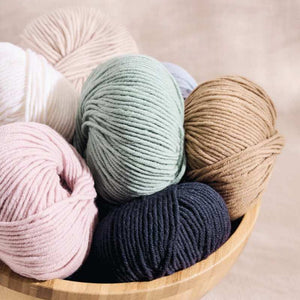 Mode at Rowan - Merino Soft - 50g shown in colour 017 Snow | Yarn Worx