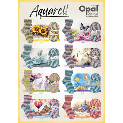 Opal 4ply Sock Yarn - Aquarell - 100g | Yarn Worx