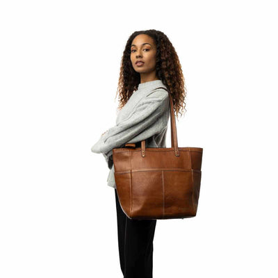 Re:Designed - Project 37 Shoulder Bag - Walnut/Gold | Yarn Worx