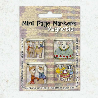 Emma Ball - Sheep in Sweaters and Alpacas Mini Magnetic Page Markers | Yarn Worx