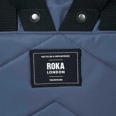 ROKA London Black Label Canfield B Medium Recycled Nylon Bag - Burnt Blue | Yarn Worx