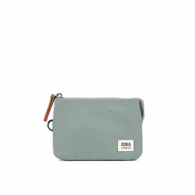 ROKA London Carnaby Small Recycled Canvas Bag - Pewter | Yarn Worx