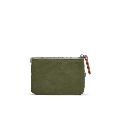 ROKA London Carnaby Small Recycled Canvas Bag - Moss | Yarn Worx