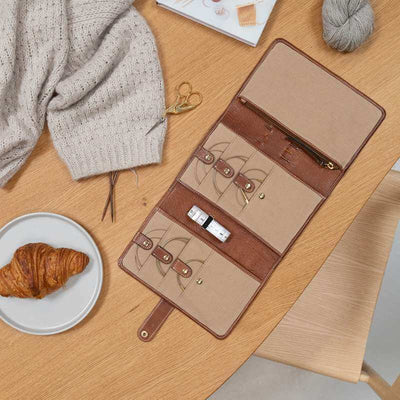 Re:Designed - Project 7 - Knitting Needle Case (Walnut/Gold) | Yarn Worx