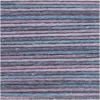 Rico - Baby Cotton Soft Print DK - 50g shown in colourway 026 Blue Purple | Yarn Worx