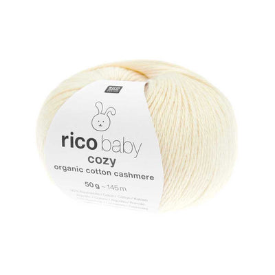 Rico - Baby Cozy Organic Cotton Cashmere Sport Weight Yarn - 50g | Yarn Worx