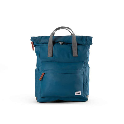 ROKA London Canfield B Medium Recycled Nylon Bag - Marine | Yarn Worx