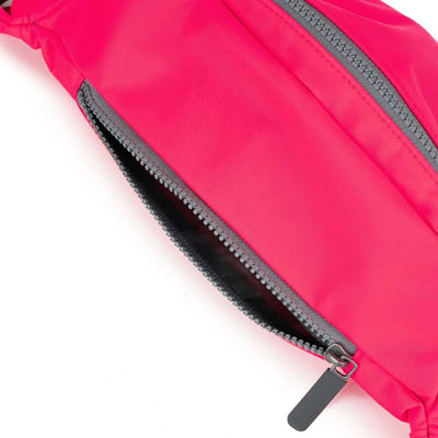 ROKA London Jubilee Sling Recycled Nylon Bag - Raspberry Neon | Yarn Worx