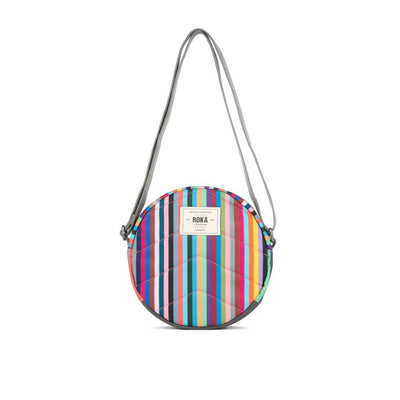 ROKA London Paddington B Recycled Canvas Bag - Multi Stripe | Yarn Worx